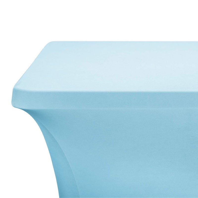 LZY Spandex Fitted Stretch Table Cover for 6 ft or 4ft or 8ft Folding Table, Rectangular Cocktail Tablecloth, Perfect for Party or Banquet - Image 2